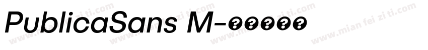 PublicaSans M字体转换